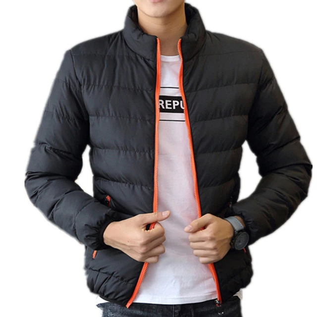 

Winter Jacket Men Hot Sale Brand Fashion Stand Collar Male Parka Jacket Mens Solid Thick Jackets and Coats Man Winter Parkas 666