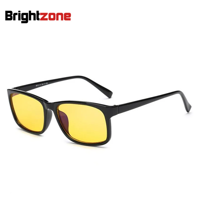 Glossy Black Yellow Анти-синий светящийся блокирующий фильтр уменьшает цифровое напряжение глаз ясный обычный компьютерный игровой сон лучшие очки повышают комфорт - Цвет оправы: Glossy Black Yellow