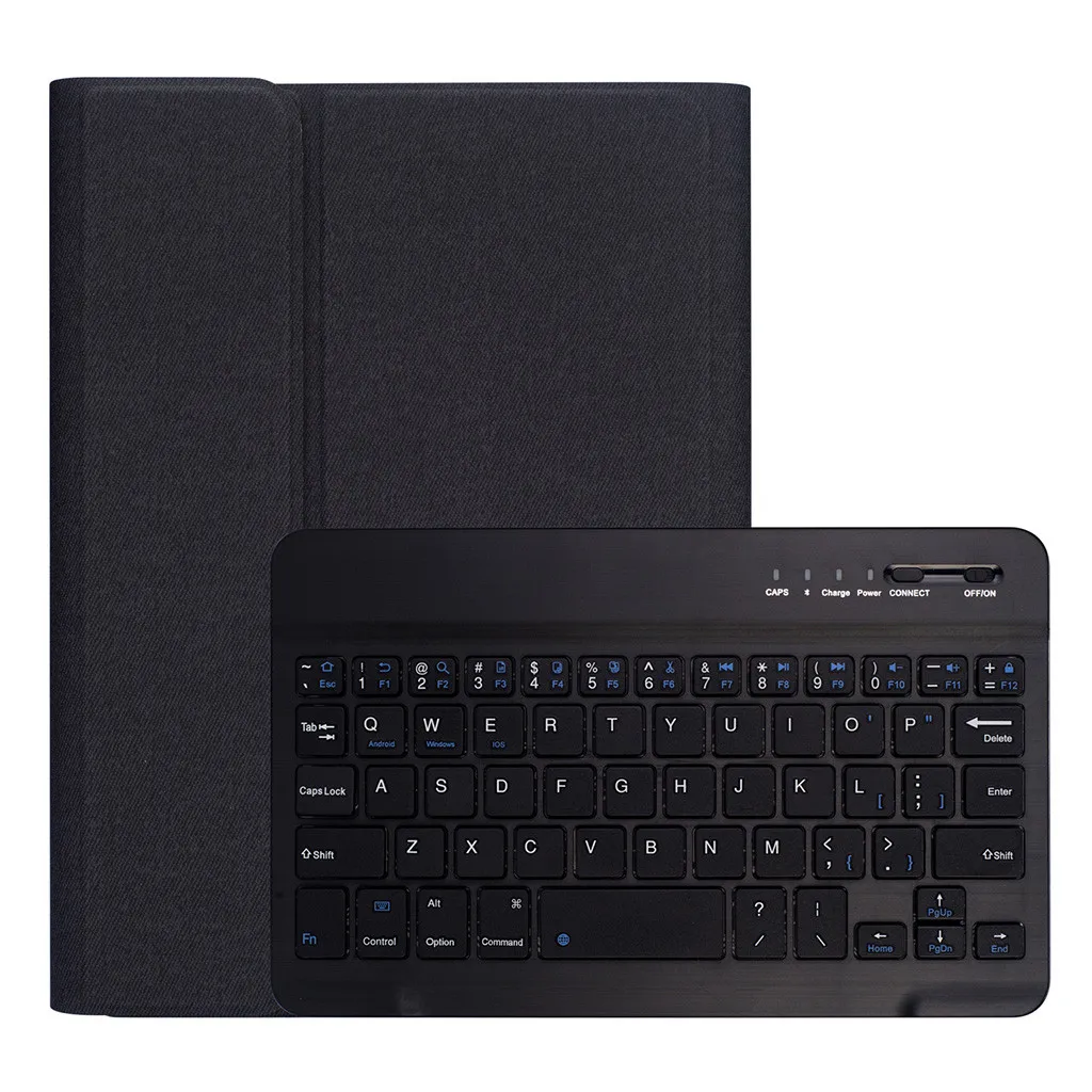 VOBERRY клавиатура для Ipad 9,7 A1822 Беспроводная Bluetooth клавиатура Съемная ультра тонкая клавиатура съемная для Ipad Air 1/2#2 - Цвет: Черный