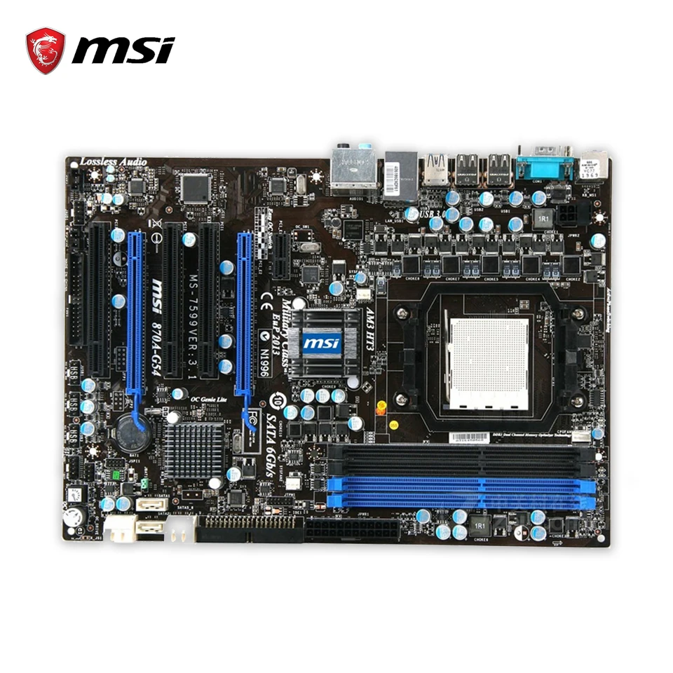 Original MSI 870A-G54 Desktop Motherboard 870 Socket AM3 DDR3 16G SATA3 USB3.0 ATX 100% Fully Test | Компьютеры и офис