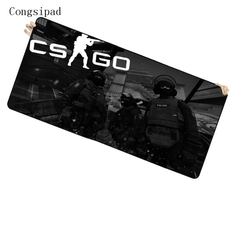 Congsipad 90X40 большой размер коврик для мыши Противоскользящий натуральный каучук ПК