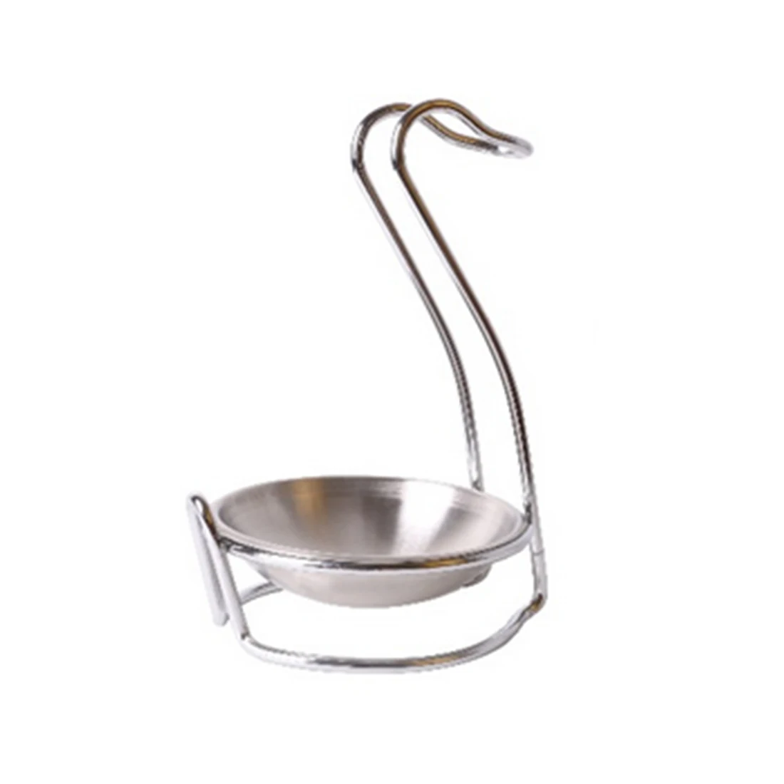 

iTECHOR Swan Shape Stainless Steel Spoon Soup Ladles Holder with Disc for Kitchen Organizer