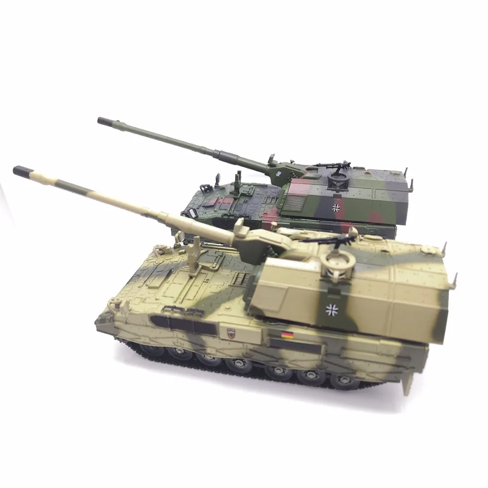 1: 72 Масштаб литой под давлением металлический военный танк модели Panzer Haubitze PzH-2000 самоходная артерия литой армейский Танк модель игрушки