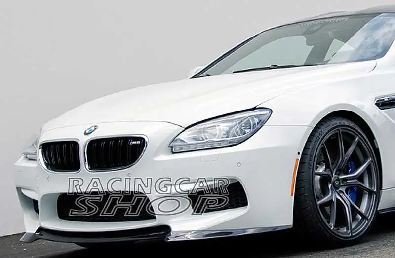 V style Real Carbon Fiber Front Lip Spoiler Fit For BMW 6-series F06 F12 F13 M6 Bumper 2012 UP