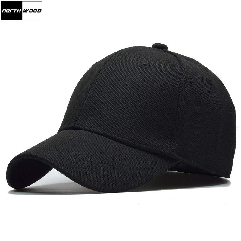 

[NORTHWOOD] Solid Elasticity Baseball Cap Men Casquette Homme Snapback High Quality Gorras Para Hombre Trucker Cap Size 58cm