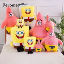20-55 см гигантская Губка Боб Патрик звезда плюшевые куклы игрушки Kawaii Губка Боб Мягкие игрушки подушка кукла Дети подарки на день рождения