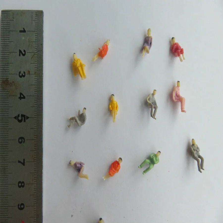 

50 PCS HO scale ALL Seated People sitting figures Passengers 1:100 New