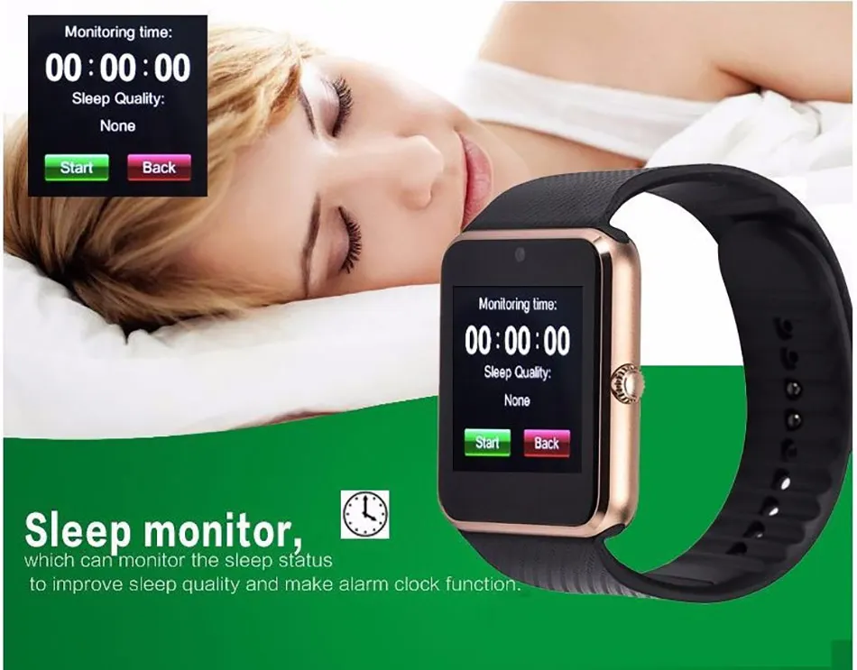 Смарт-часы с Bluetooth для мужчин и женщин, напоминающие о здоровье, камера, шагомер, сенсорный экран, спортивные часы, поддержка TF sim-карты для Android IOS