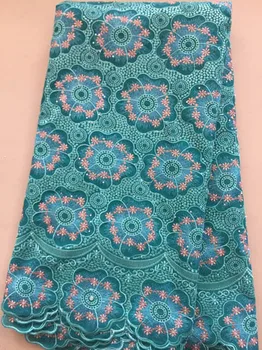 

Swiss Lace Fabric 2020 Swiss Voile Lace In Switzerland High Quality African Dry Cotton Voile Lace Fabric For Women Dress ELL3293