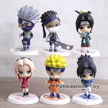 

Naruto Sakura Sasuke Kakashi PVC Model Toys Figure Christmas Gifts For Kids 6pcs/set