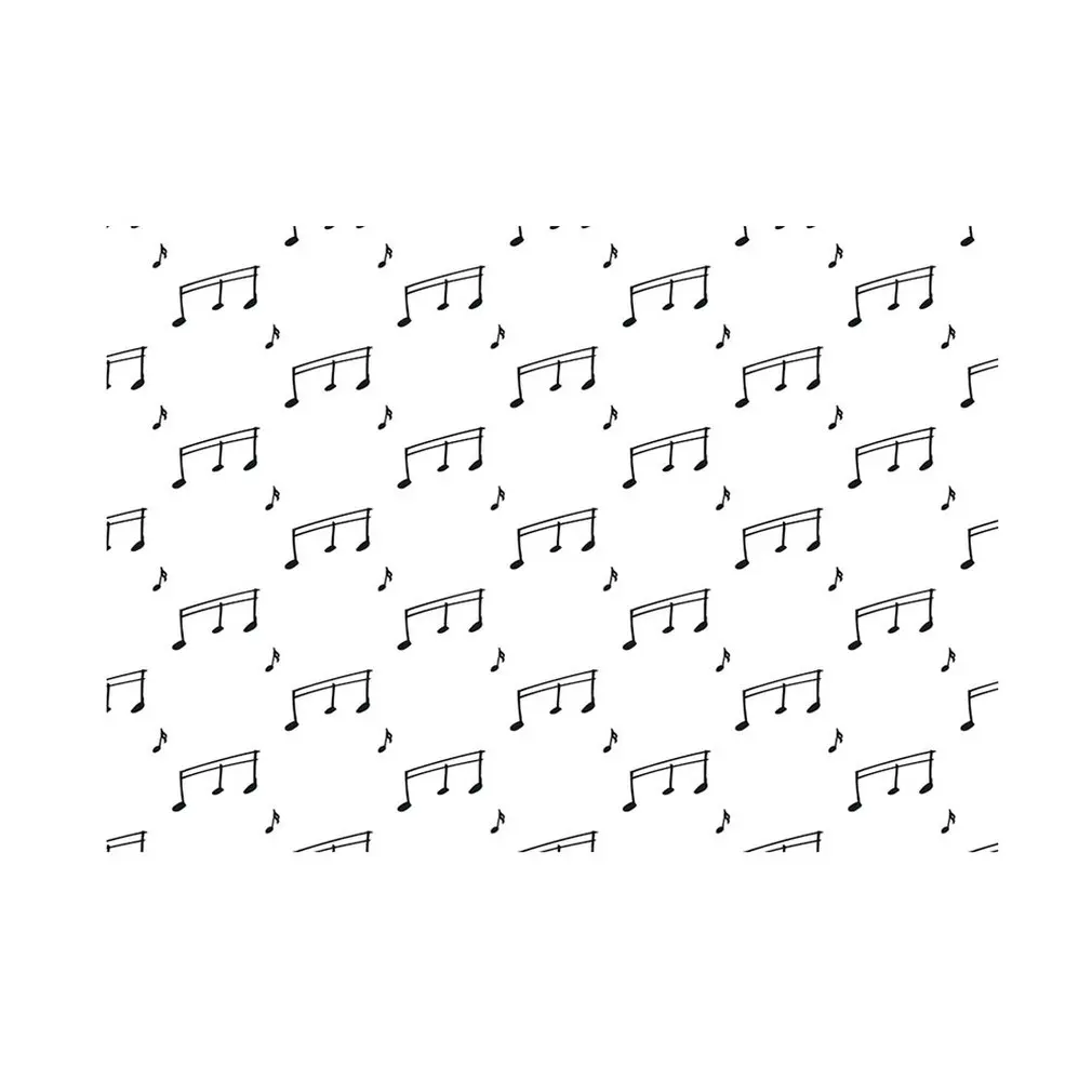 

Musical Note Pattern Tablecloth Fabric Waterproof Polyester Smooth Practicality Decorative Black White