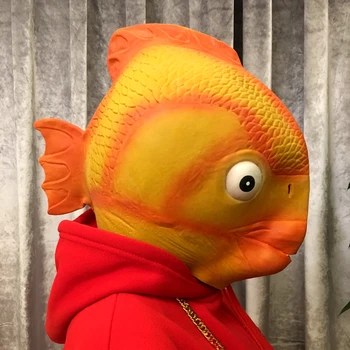

Carp Masks Halloween Fish Balls Carassius Auratus Goldfish Heads Aquatic Animals Cos Journey To The Dragon Palace