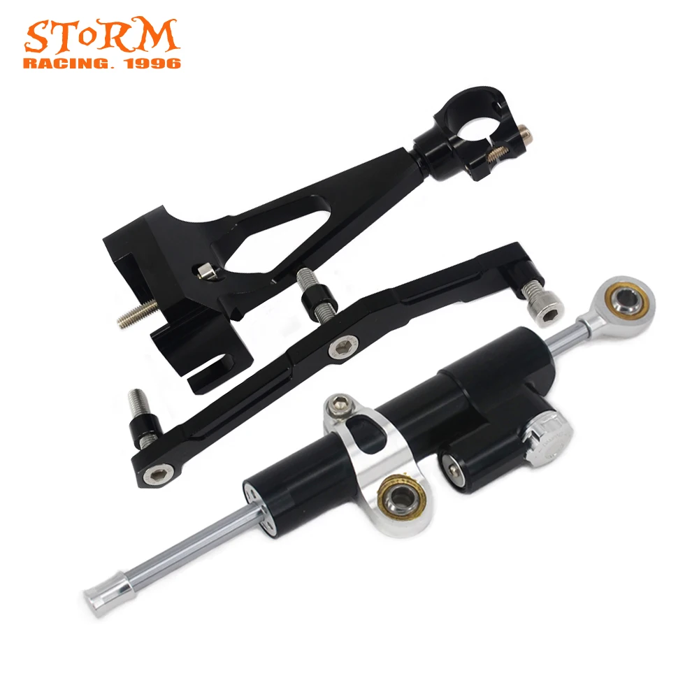

Motorcycle Steering Damper Stabilizer With Mounting Bracket Adapter Set For YAMAHA MT09 MT-09 MT 09 2013 2014 2015 2016