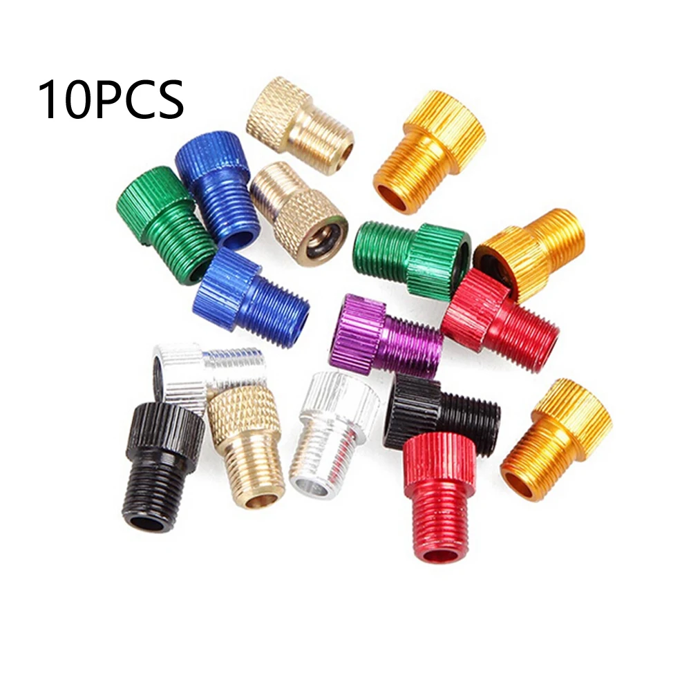 10pcs Presta to Schraeder Valve Bicycle Pump Converter Adapter for Air Inflator