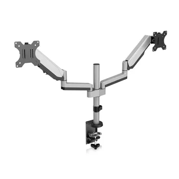 

V7 Dual Touch Adjust Monitor Mount, Clamp, 8 kg, 43.2 cm (17"), 81.3 cm (32"), 100 x 100 mm, Silver