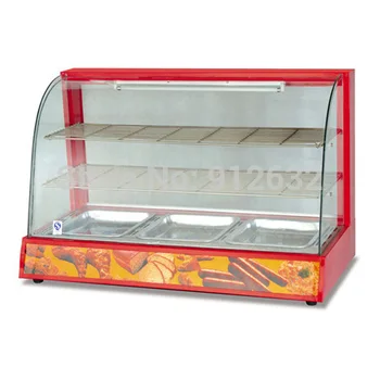 

Hot sale electric glass warming showcase temperature between 30~85 degrees
