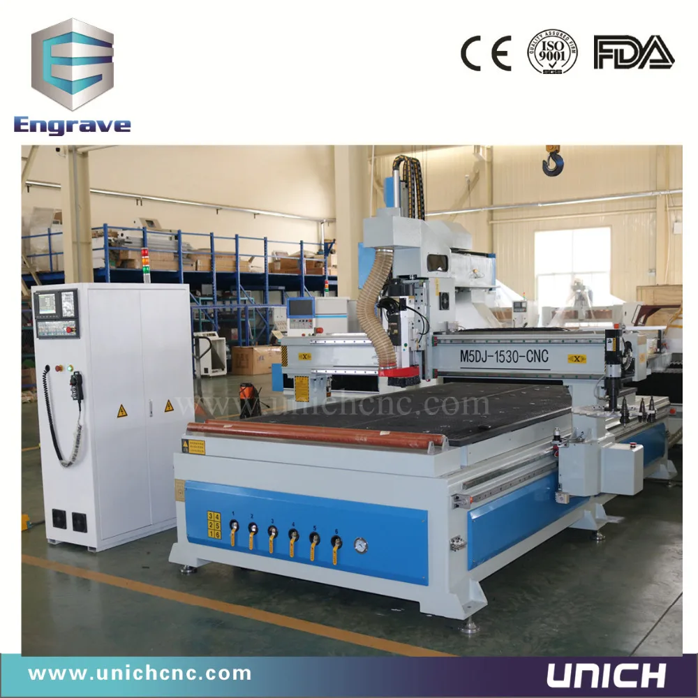 UNICH 1325 диск ATC cnc обработанный станок деревообрабатывающий для мебели фрезерный с