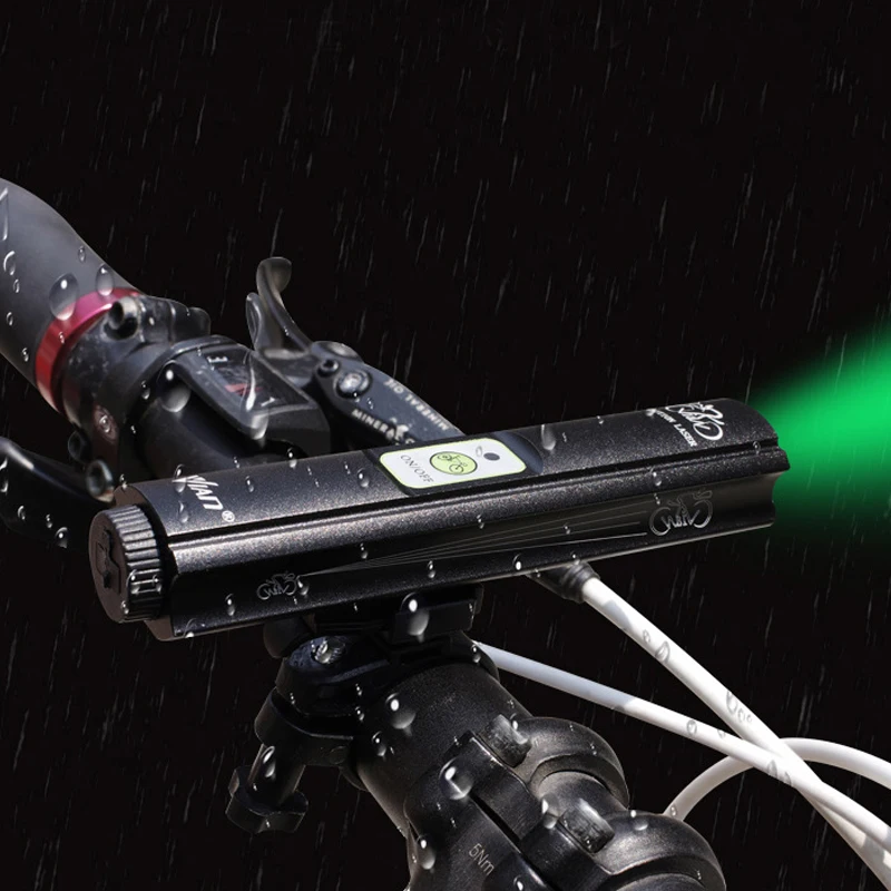 Front Bicycle Headlight Green Projector Bike Light Safety Warning Laser Light Riding Projection Lampwith Built-in Battery Front Bicycle Headlight Green Projector Bike Light Safety Warning Laser Light Riding Projection Lampwith Built-in Battery