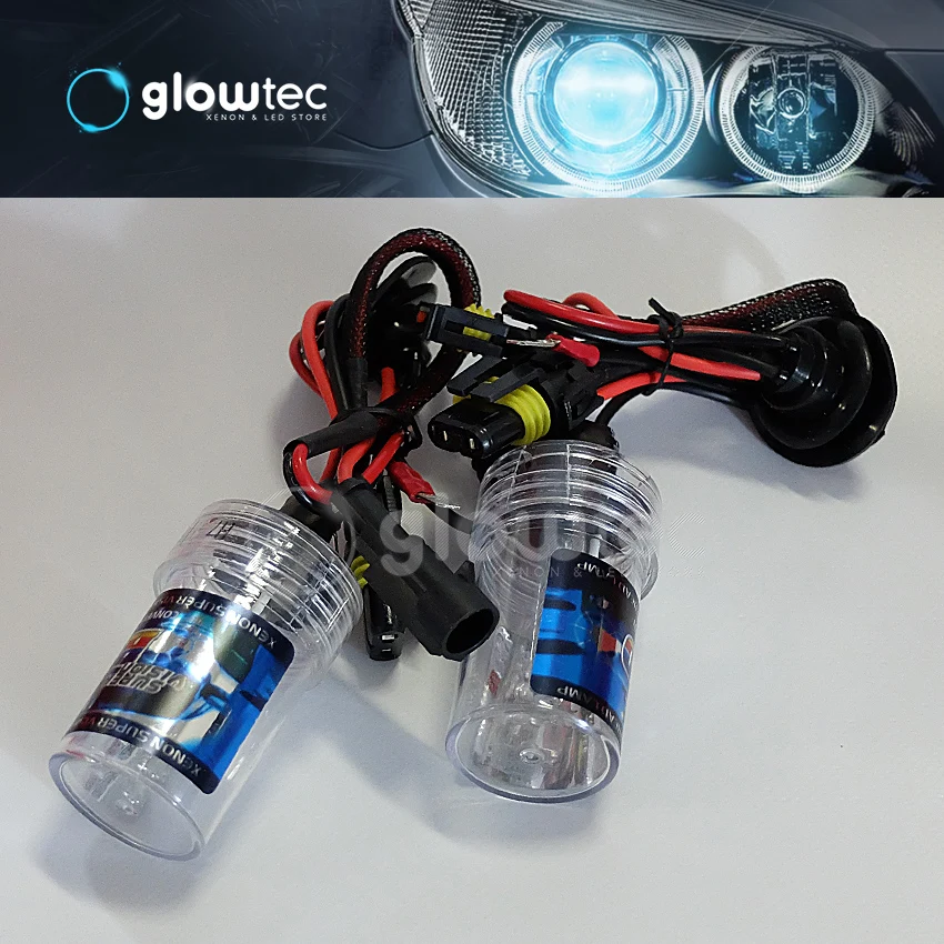 GLOWTEC HID H1 H7 H11 Bulb 2Pcs 35W 3000K 4300K 5000K 6000K 8000K 10000K 12000K 15000K Auto Lamp 12V Car Headlight Fog Lights led car lights led bulbs led headlights led car headlights car headlamps hid headlight bulbs