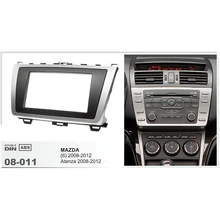 Free Shipping Car Radio Frame Fascia Panel for MAZDA 6 Atenza 2008 2012 Stereo Dash Facia