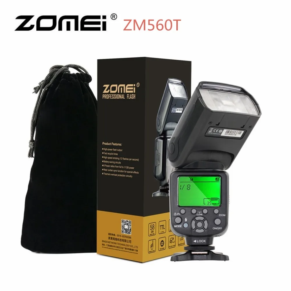 

Zomei ZM560T Professional External Flash Flashlight For Canon Flashlite With E-TTL Wireless S1 And S2 Modes Auto High Speed