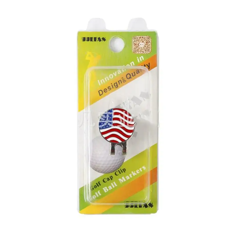 HobbyLane Outdoor Golf Product 1.18 Inch Flag Design Golf Tag W Magnetic Golf Cap Clip Tag Golf Position Golf Marker Ball Marker