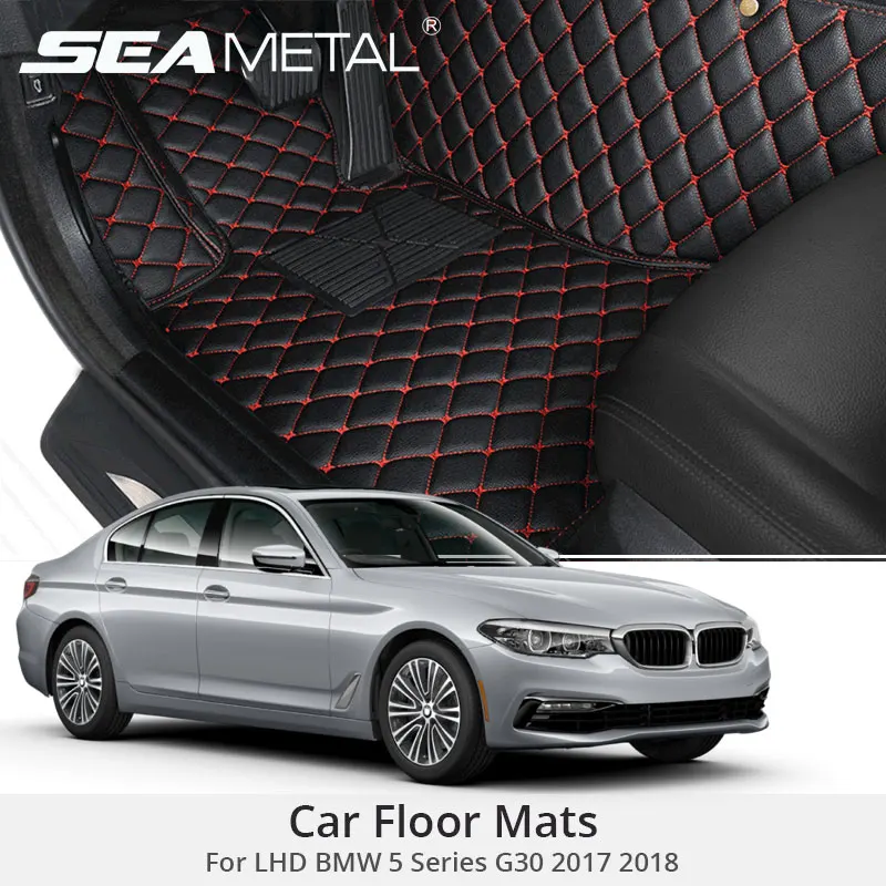 

For LHD BMW 5 Series G30 2018 2017 Car Floor Mats For 520i 530i 540i Custom Rugs Auto Interior Foot Mat Accessories Car-styling