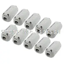 3 мм Диаметр подвижный принтер кабель ферритовый сердечник кольцо зажимы серый UF35B 10 шт