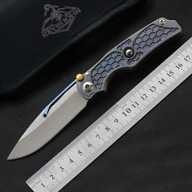 

kevin john Tilock outdoor Flipper Folding knife Titanium handle M390 blade Tactical camping survival Knives EDC tools