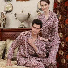 Couple Pajamas Women Luxurious Silk Satin Love Sleep Men Silk Pyjamas Women Lounge Silk Pajama Sets 3XL