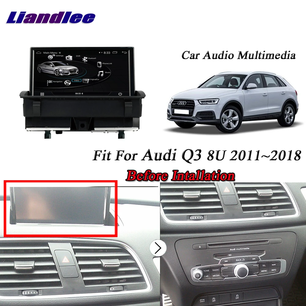 Perfect Liandlee Car Android System For Audi Q3 8U 2011~2018 With AUX Radio TV BT CD DVD Player GPS Navi Navigation BT Screen Multimedia 4