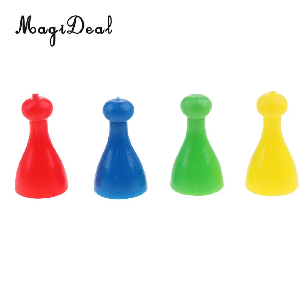 16 Pieces Plastic Chess Pawn Pieces Board Card Game Table Game Halma Parts Accessories Novelty Children Kids Toys