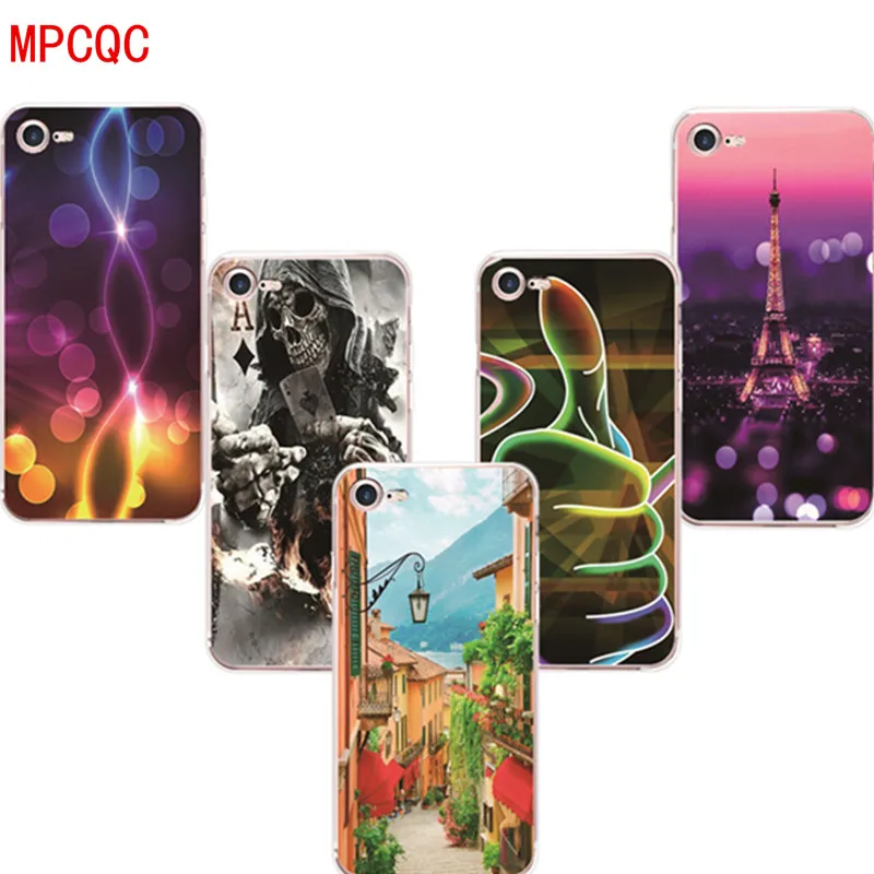 MPCQC Ultra-thin Transparent Animal Cute phone case for apple iphone 6 6s 7 8 PIus X Back cover soft TPU pattern |