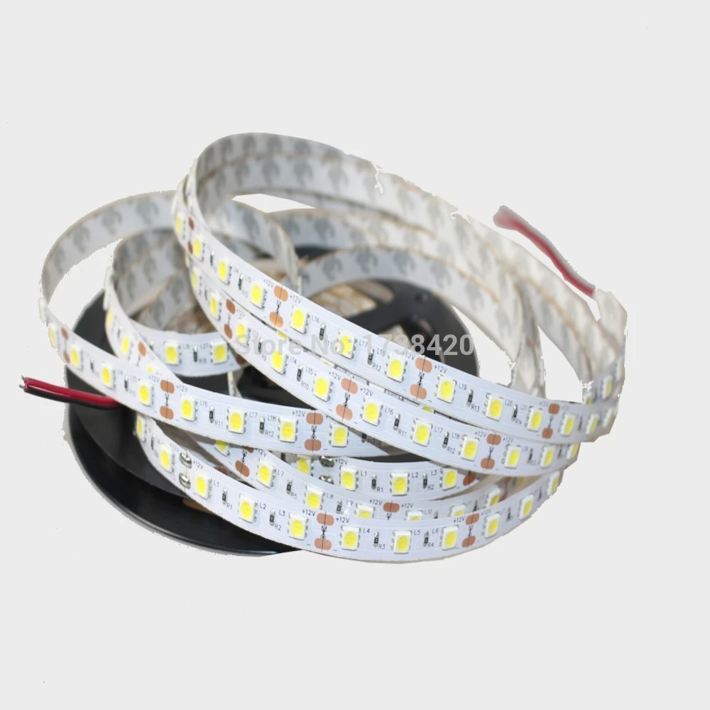1-5M SMD 5050 RGB/White Waterproof 300 LEDS Flexible Tape Strip Light DC12V Lamp