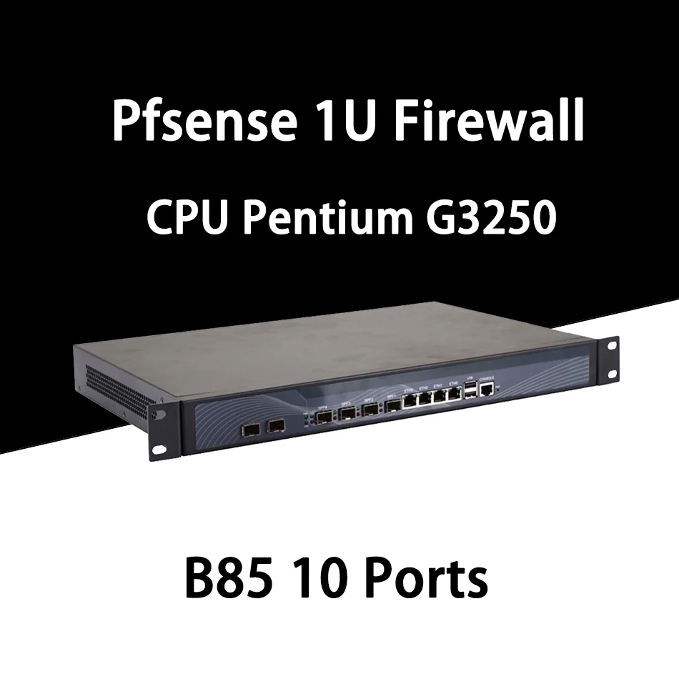 Брандмауэр Mikrotik Pfsense vpn сетевой маршрутизатор для защиты ПК Intel Pentium G3250 [HUNSN SA20R]