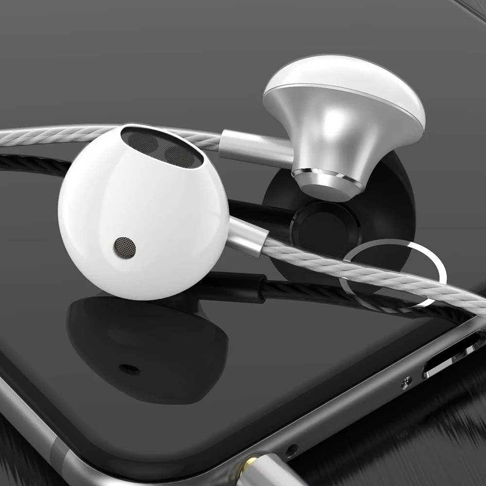 

GSDUN Wired Earbuds Headphones 3.5mm In Ear Earphone Earpiece With Mic Stereo Headset For Phones Samsung Xiaomi iPhone & PC MP3