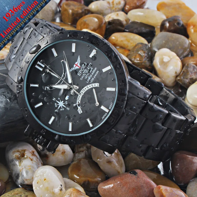 

New arrival Unique Numbers Signet Limited Edition watch for men relogio masculino multifunctional quartz watches men EPOZZ