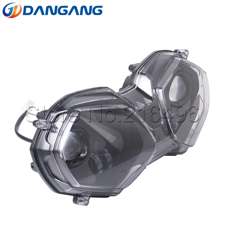 LED Headlight High/Low Beam with Angel Eyes DRL