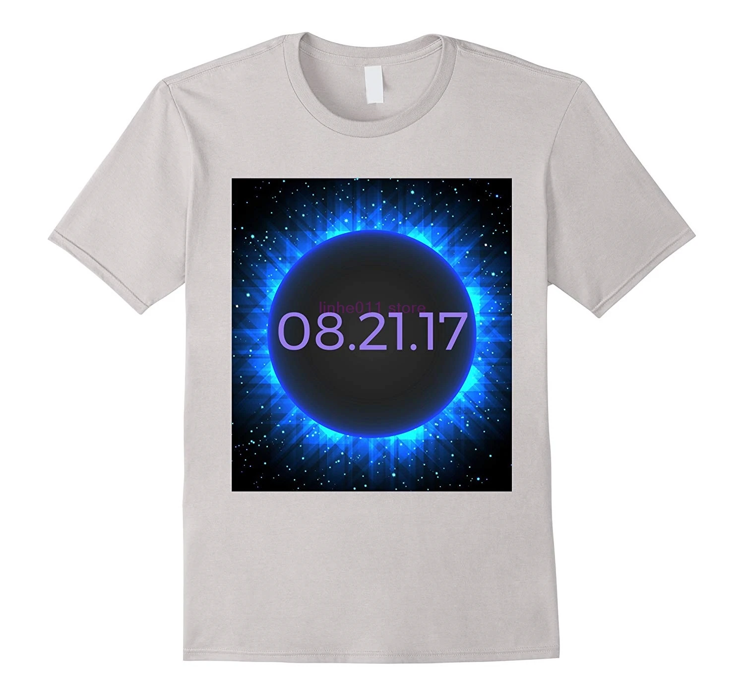 GILDAN Новая мужская рубашка солнечное затмение синий шар вентилятор рубашка