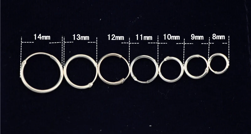 925 пробы, серебряные Простые серьги-кольца для женщин, маленькие мини серьги-кольца, круглые серьги-кольца