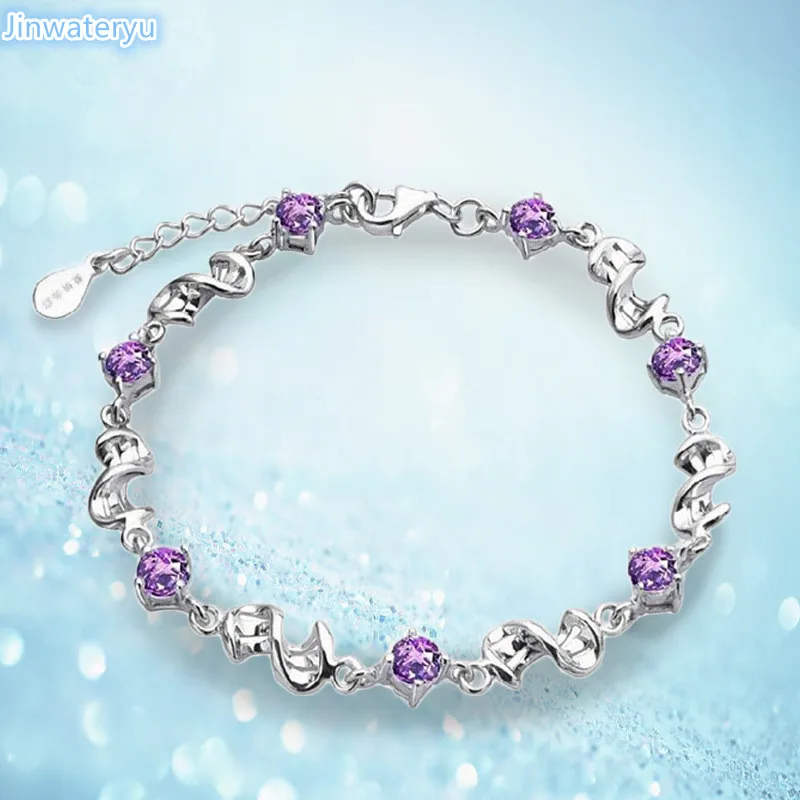 

Fashion Jewelry bracelets Sterling Silver Bracelets bangles good quality wristband New Model 19.2cm length