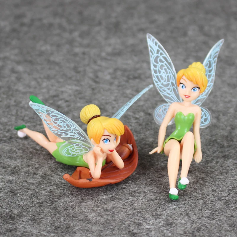 4 шт./лот Tinkerbell Фея фигурки Набор красоты эльфа модель куклы подарок для мальчиков и девочек