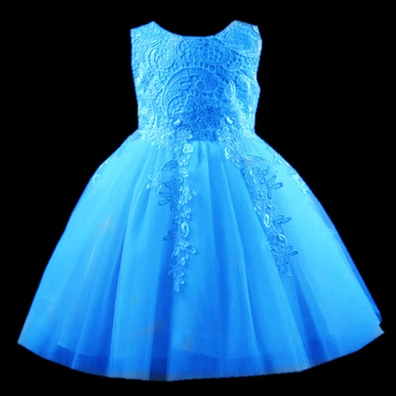 5 Color 2018 New Infant Baby Formal Party Dress Sleeveless Flower Tulle Princess Evening Wedding Girls 1-8Y S2 | Детская одежда и