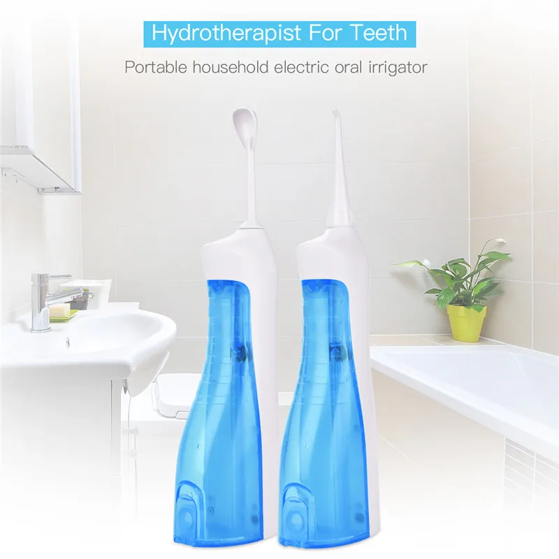 

Oral Irrigator USB Rechargeable Water Flosser Portable Dental Water Jet 150ml Water Tank Waterproof Teeth Cleaner P42