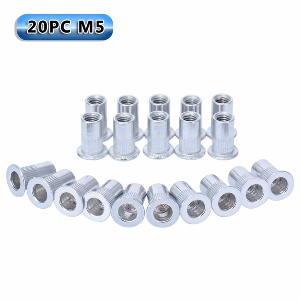 106Pcs Auto Threaded Nut Riveter M3 M4 M5 M6 M8 Threaded Rivet Nut Inserts Mayitr Nutsert Tool Kit