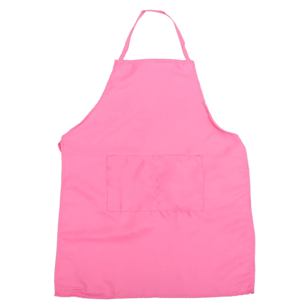 

Pink Polyester fiber Kitchen Cook Sleeveless Apron For Lady Women Chef ,Water Resistant Waiter Cleaning Protect Sanitary Tool.