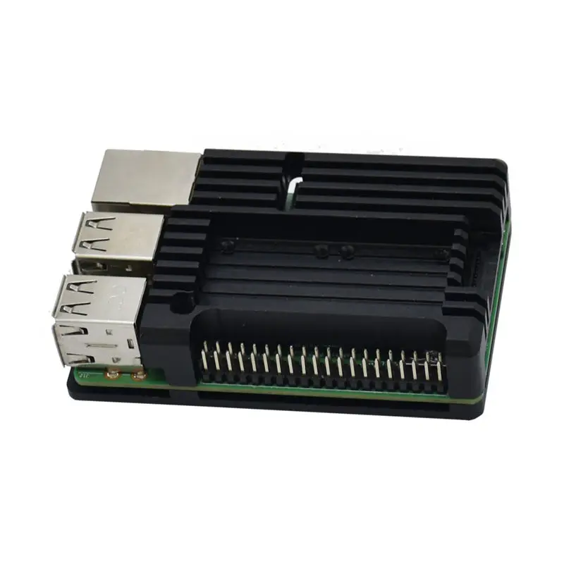 

Raspberry Cnc Aluminum Alloy Armor Case With Cooling Heatsink Dual Fan For Raspberry Pi 3 Model B/Pi 3B+
