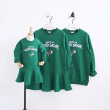 Mother daughter dresses family matching clothes family clothing letter hoodies mother and daughter clothes sweaters family look