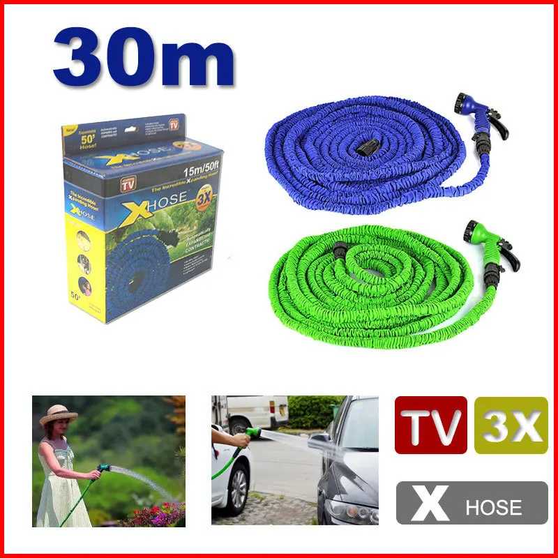 Lowest price ! 30m Garden hose Stretched hose watering fountain Magic