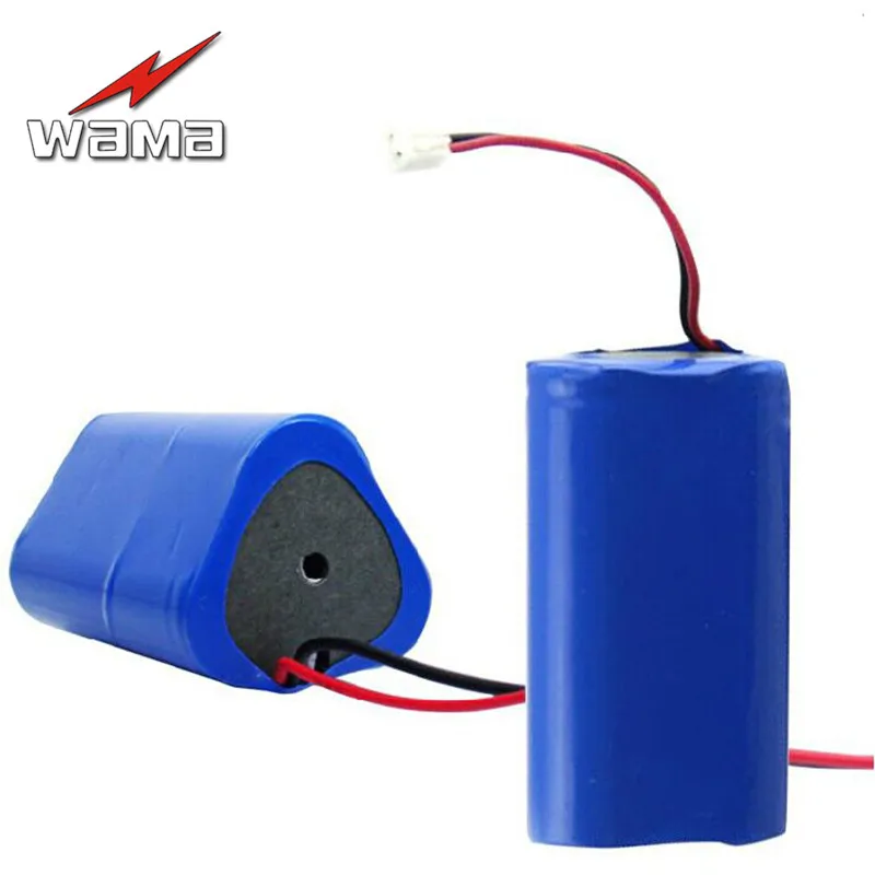 1x Wama 6600 mAh 18650 3,7 V литий-ионные перезаряжаемые литиевые батареи пакеты для рыбалки фонарь со светодиодами 3 шт параллельно